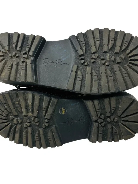 Jessica Simpson Ebrina Plaid Rhinestone Combat Women’s Boots Size 6.5M Straps - Picture 9 of 9